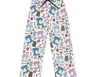 Baker Pajama Pants Gift For Baker Gift For Cook Pastry Chef Gift Baking Gift Cute Sleepwear Cute Pjs Stand Mixer Gift for Mom Gift For Wife