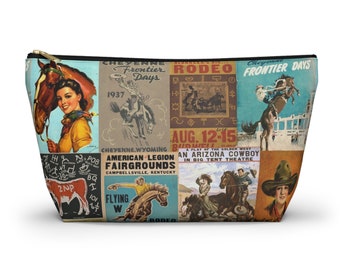 Western Makeup Bag Western Cosmetic Bag Toiletry Bag Western Accessories Cowgirl Accessories Western Aesthetic Western Gift Makeup organizer
