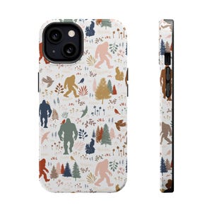Bigfoot Magsafe Tough Cases Sasquatch Phone Case Cryptids Yeti Nature Lover Gift Funny Boho Accessories Conspiracy Lover Gift For Hiker image 9