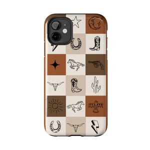 Far West coque de portable neutres coque de portable western coque pour iPhone Western rétro cadeau western coque de téléphone cow-girl coque iPhone cow-girl esthétique western image 2