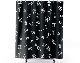 Cattle Brands Shower Curtain Western Home Decor Ranch Decor Cowboy Aesthetic Western Housewarming Gift Farm House Decor Cattle Black Bath