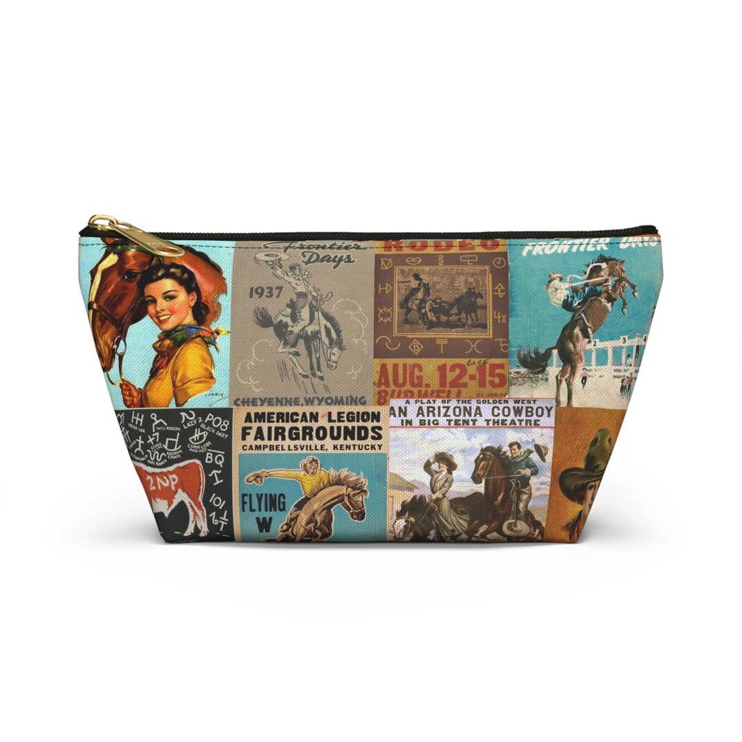 Western Makeup Bag Western Cosmetic Bag Toiletry Bag Western