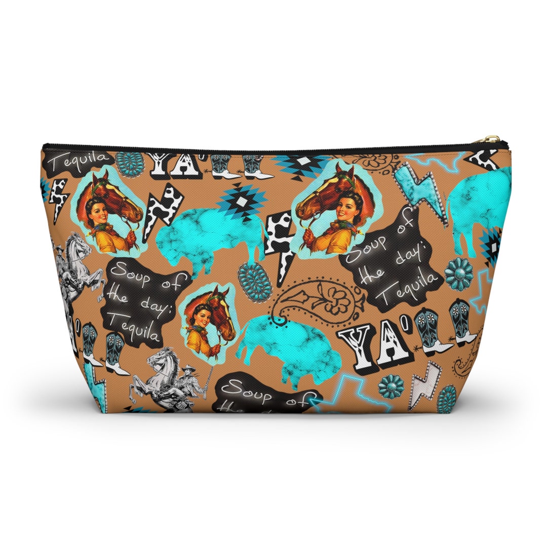 Western Makeup Bag Western Aesthetic Bridesmaid Gift Cowgirl