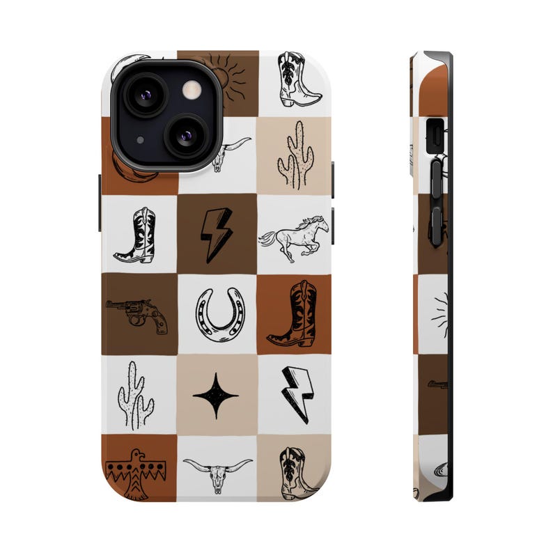 Wild West MagSafe Phone Case Neutrals Phone Case Western iPhone Case Retro Western Gift Cowgirl Phone Case Cowgirl iPhone Case Western image 10