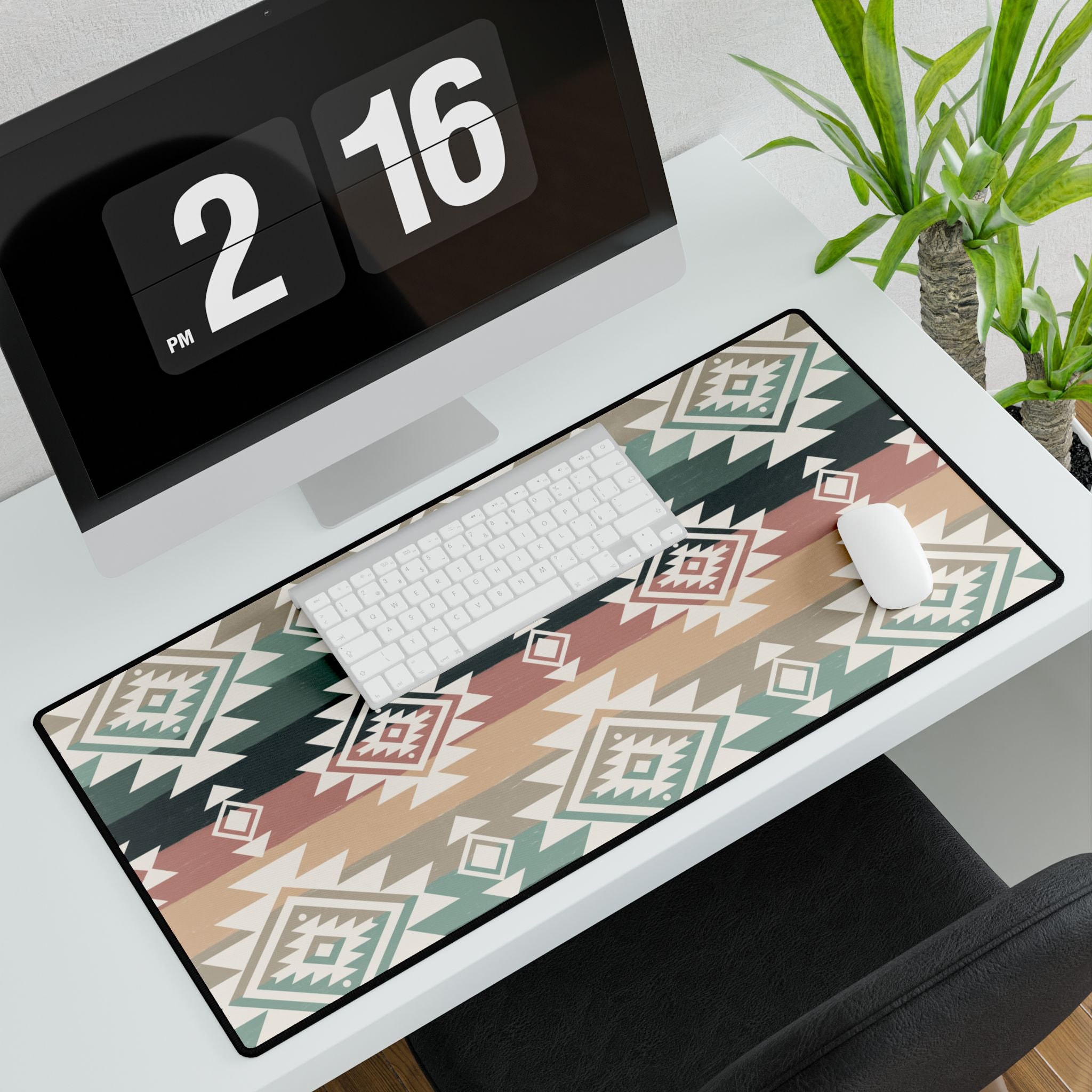 Aztec Western Desk Mat Cowgirl Office Decor Western Mousepad Large ...