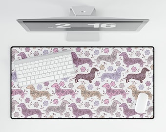 Dachshund Desk Mat Cute Sausage Dog Mouse Pad Doxie Mom Gift Office Decor Pet Owner  Cute Desk Accessories Gift For Coworker Dog Lover Decor