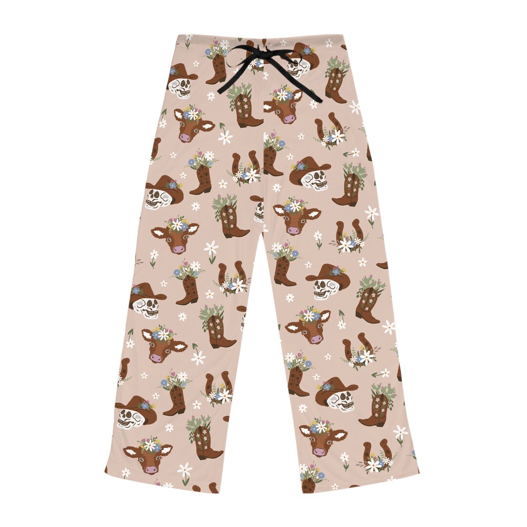Western Pajama Pants Cowgirl Pajamas Western Pjs Western Etsy
