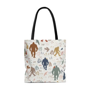 CafePress Bigfoot Footprint Tote Bag – Natural Canvas, Reusable Shopping Bag, Two Sizes