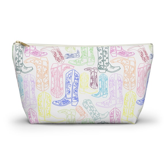 boots travel makeup bag Cowgirl Makeup Bag Western Gift Cosmetic Bag Cowgirl Boots Toiletry Bag  Country Girl Gift Cute Travel Bag Makeup Organizer Bridesmaid Gift