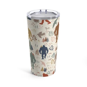 Bigfoot Tumbler Camping Tumbler Camping Mug 20oz Tumbler Nature Lover Bigfoot Lover Sasquatch Yeti Gift Outdoor Lover Gift Bigfoot Gift Bild 5