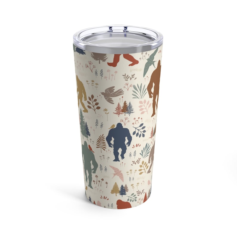 Bigfoot Tumbler Camping Tumbler Camping Mug 20oz Tumbler Nature Lover Bigfoot Lover Sasquatch Yeti Gift Outdoor Lover Gift Bigfoot Gift Bild 5