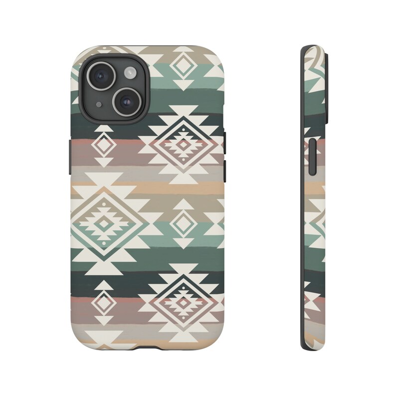 Aztec Phone Case Aztec iPhone Case Western Phone Case Western iPhone Case Western Gift Cowgirl Phone Case Western Accessories iPhone 15 case zdjęcie 3