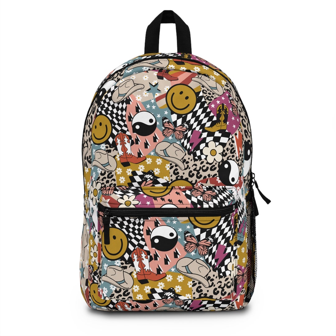 Retro Western Backpack Hippie Backpack Cowgirl Backpack Trendy Backpack