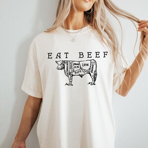 Eat Beef Shirt Farming Tshirt Ranch Wear Trendy Western Graphic Tee Country Concert Apparel Cowboy Gift T-Shirt Cowgirl Rodeo Outfits Cows bild 6