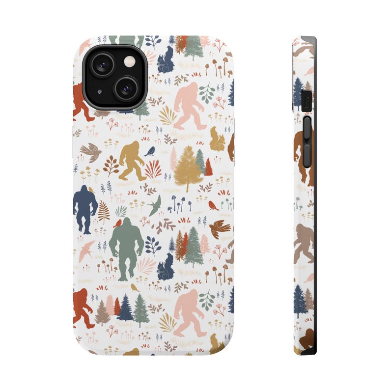 Bigfoot Magsafe Tough Cases Sasquatch Phone Case Cryptids Yeti Nature Lover Gift Funny Boho Accessories Conspiracy Lover Gift For Hiker image 6
