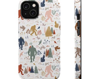 Bigfoot Magsafe Tough Cases Sasquatch Phone Case Cryptids Yeti Nature Lover Gift Funny  Boho Accessories Conspiracy Lover Gift For Hiker
