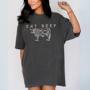 Eat Beef Shirt Farming Tshirt Ranch Wear Trendy Western Graphic Tee Country Concert Apparel Cowboy Gift T-Shirt Cowgirl Rodeo Outfits Cows bild 4
