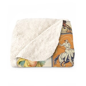 Western Posters Blanket Sherpa Fleece Blanket Western Blanket Western Gift For Ranch Decor Western Decor Vintage Western Gift For Cowgirl image 7