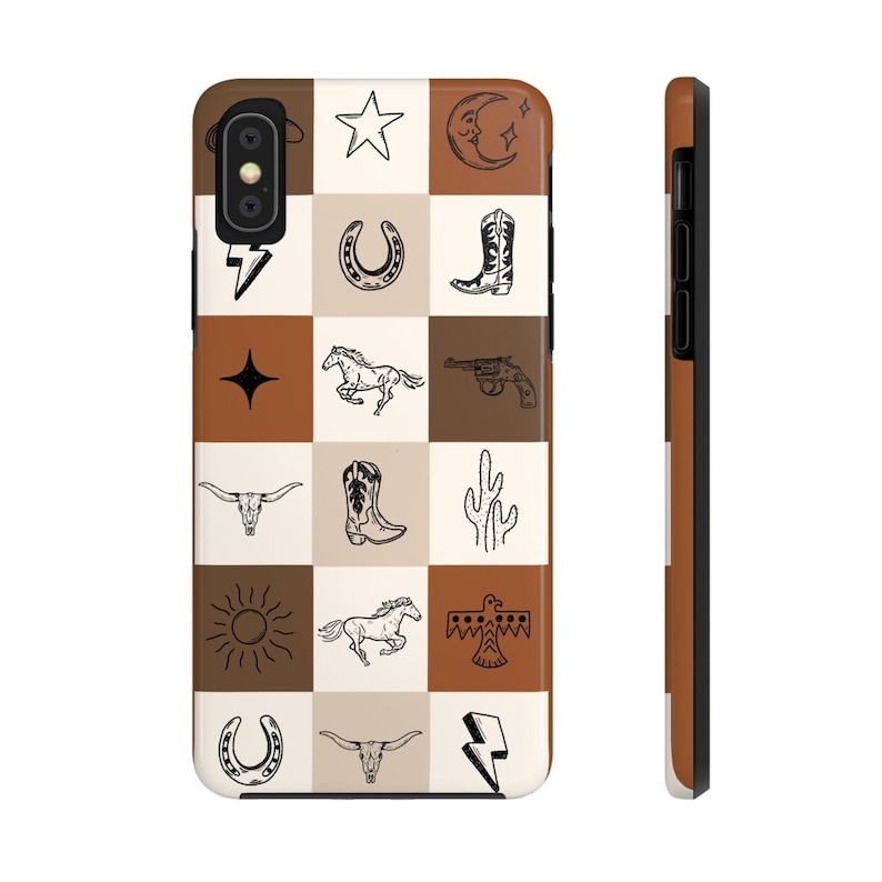 Far West coque de portable neutres coque de portable western coque pour iPhone Western rétro cadeau western coque de téléphone cow-girl coque iPhone cow-girl esthétique western image 5