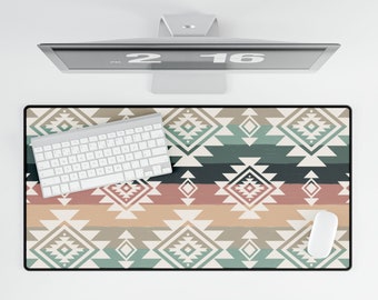Aztec Western Desk Mat Cowgirl Office Decor Western Mousepad Large Southwestern Desk Mat Cowboy Decor Ranch Desk Pad Cowgirl Gift For Her