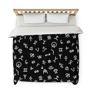 Western Duvet Cover Cattle Brands Western Bedding Cowboy Decor Western Decor Cowboy Bedding Black Bedding Western Bedroom Decor Cowgirl Gift