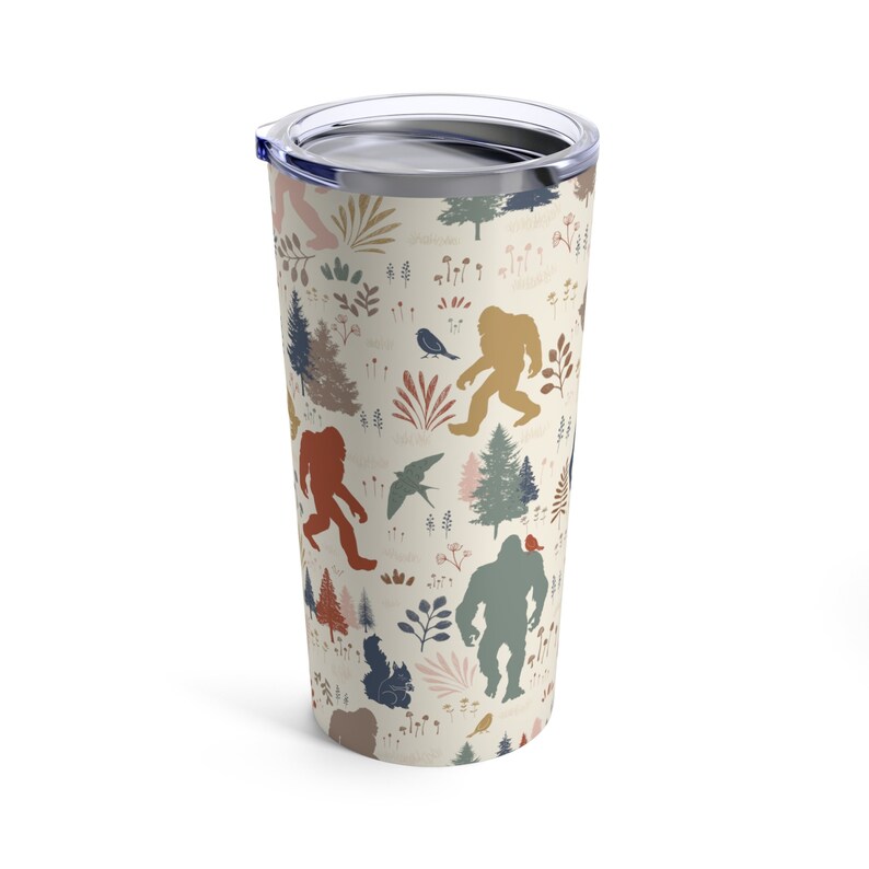 Bigfoot Tumbler Camping Tumbler Camping Mug 20oz Tumbler Nature Lover Bigfoot Lover Sasquatch Yeti Gift Outdoor Lover Gift Bigfoot Gift Bild 3