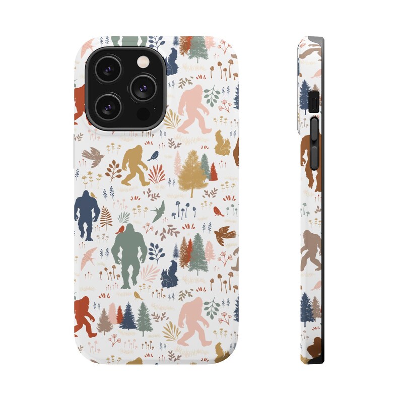 Bigfoot Magsafe Tough Cases Sasquatch Phone Case Cryptids Yeti Nature Lover Gift Funny Boho Accessories Conspiracy Lover Gift For Hiker image 8