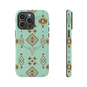 Aztec Phone Case Aztec iPhone Case Western Phone Case Western iphone Case Western Gift Cowgirl Phone Case Western Accessories Longhorn Case