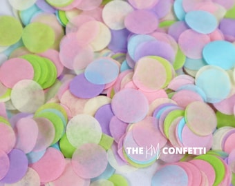 Bulk Biodegradable Wedding Confetti - Pink, Purple, Beige, Lime, Baby Blue - 1.5cm Circle Confetti -  Parties Throwing, Table Decorations