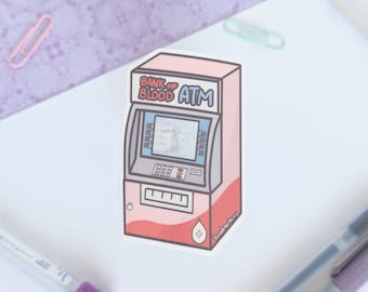 Blood Bank ATM Vinyl Sticker – Transfusion Medicine Lab Science