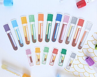 Planner Sticker | Test Tube Lab Work - Etsy