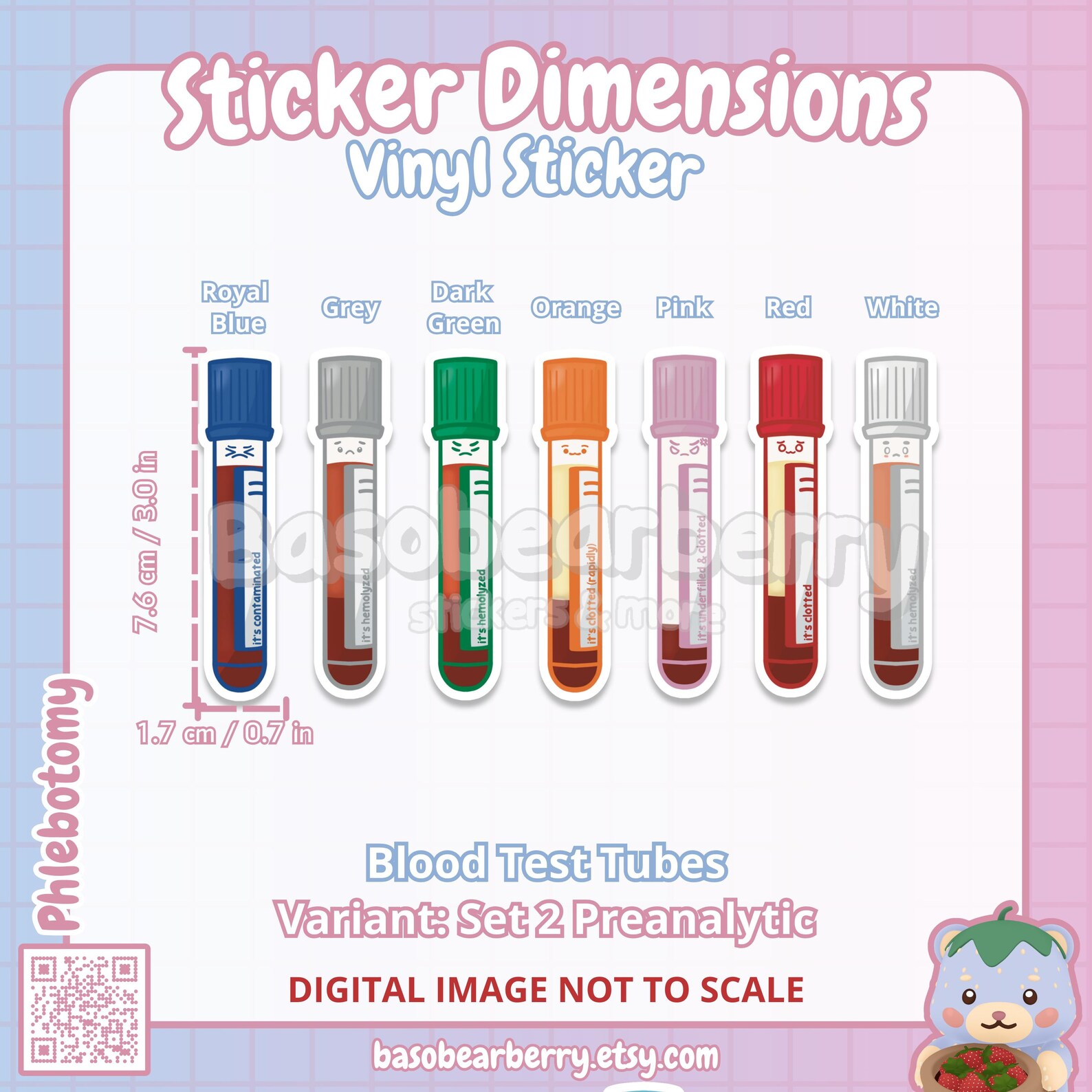 Preanalytic Blood Tube Vinyl Stickers – Healthcare Lab Science - Etsy