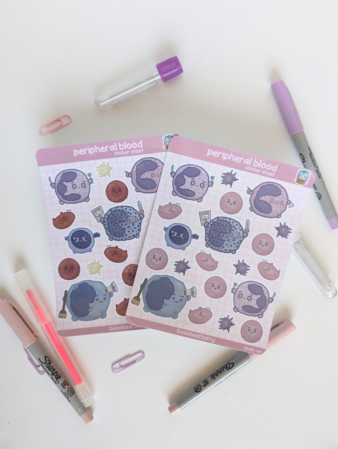 Peripheral Blood Smear Sticker Sheet – Hematology Lab Science - Etsy
