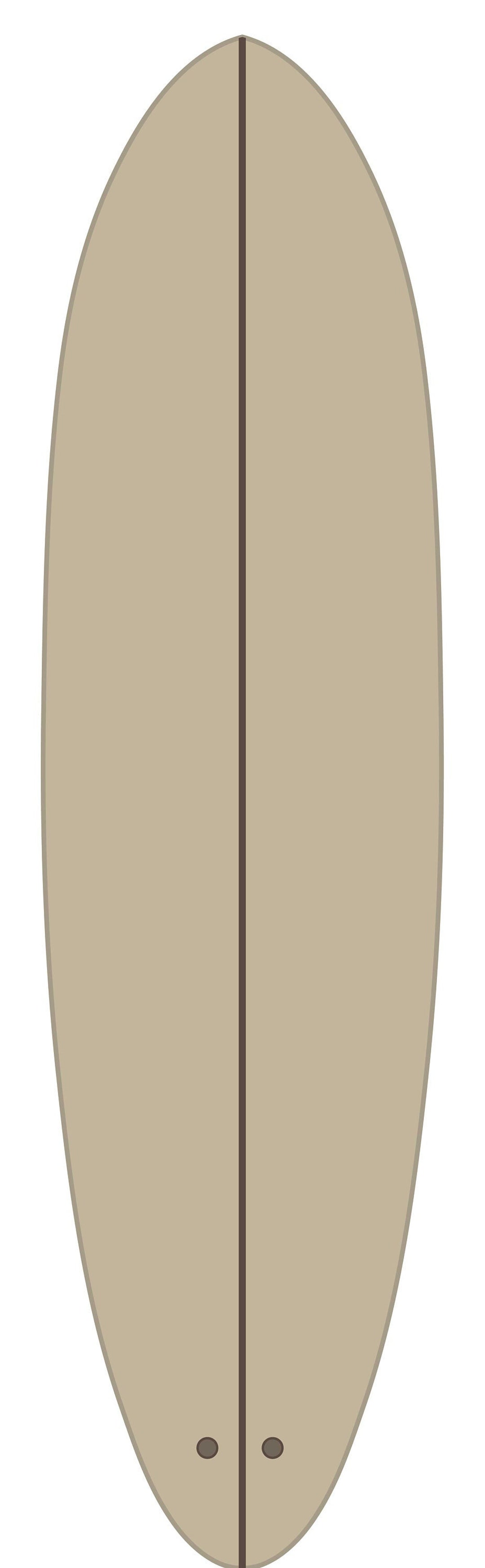 Large 7'6 Surfboard Template Etsy