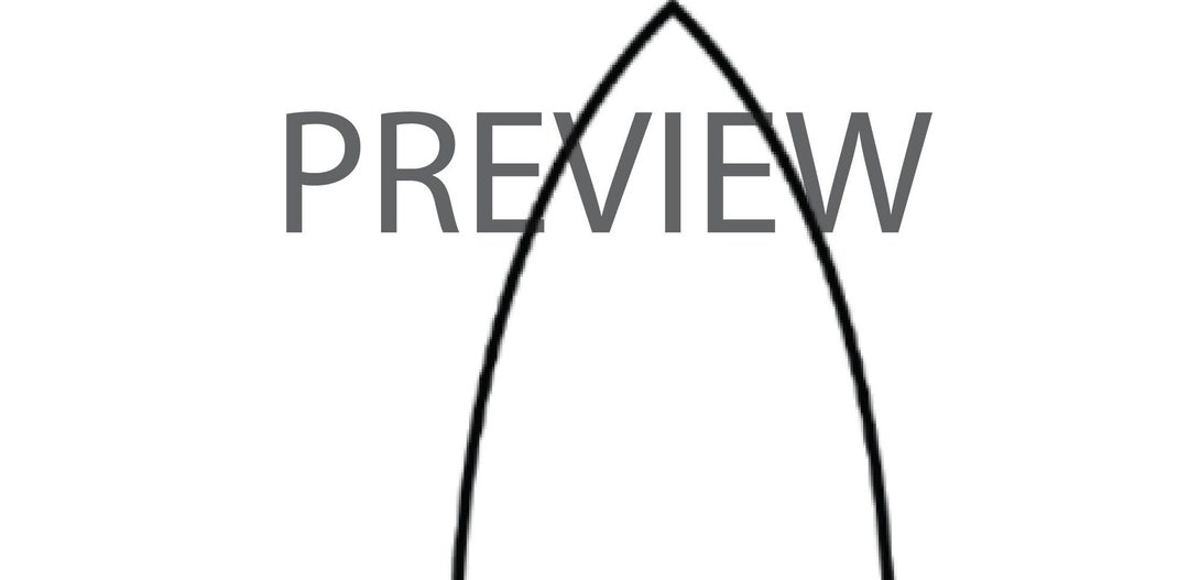 Mini Surfboard Template Etsy