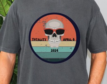 T-shirt éclipse totale de soleil 2024, cadeau amusant pour amateur d'astronomie, chemise céleste, haut événement éclipse, 8 avril 2024, chemise mignonne, tournée de l'Amérique