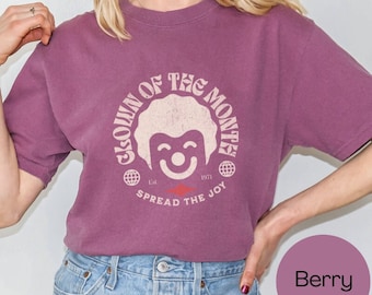 Clowncore Shirt, Retro Gift for Boyfriend, Clowncore Clothing, Clown Top, Kidcore Clothes, Clown Tshirt, Weirdcore Tee  Cute Gift for Aunt