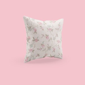 Cadeau coquette de coussin et de housse pour fille, coussin décoratif de base de ballet, décoration de chambre rose, coussin floral, décoration florale pour la maison, jolie décoration rose image 3