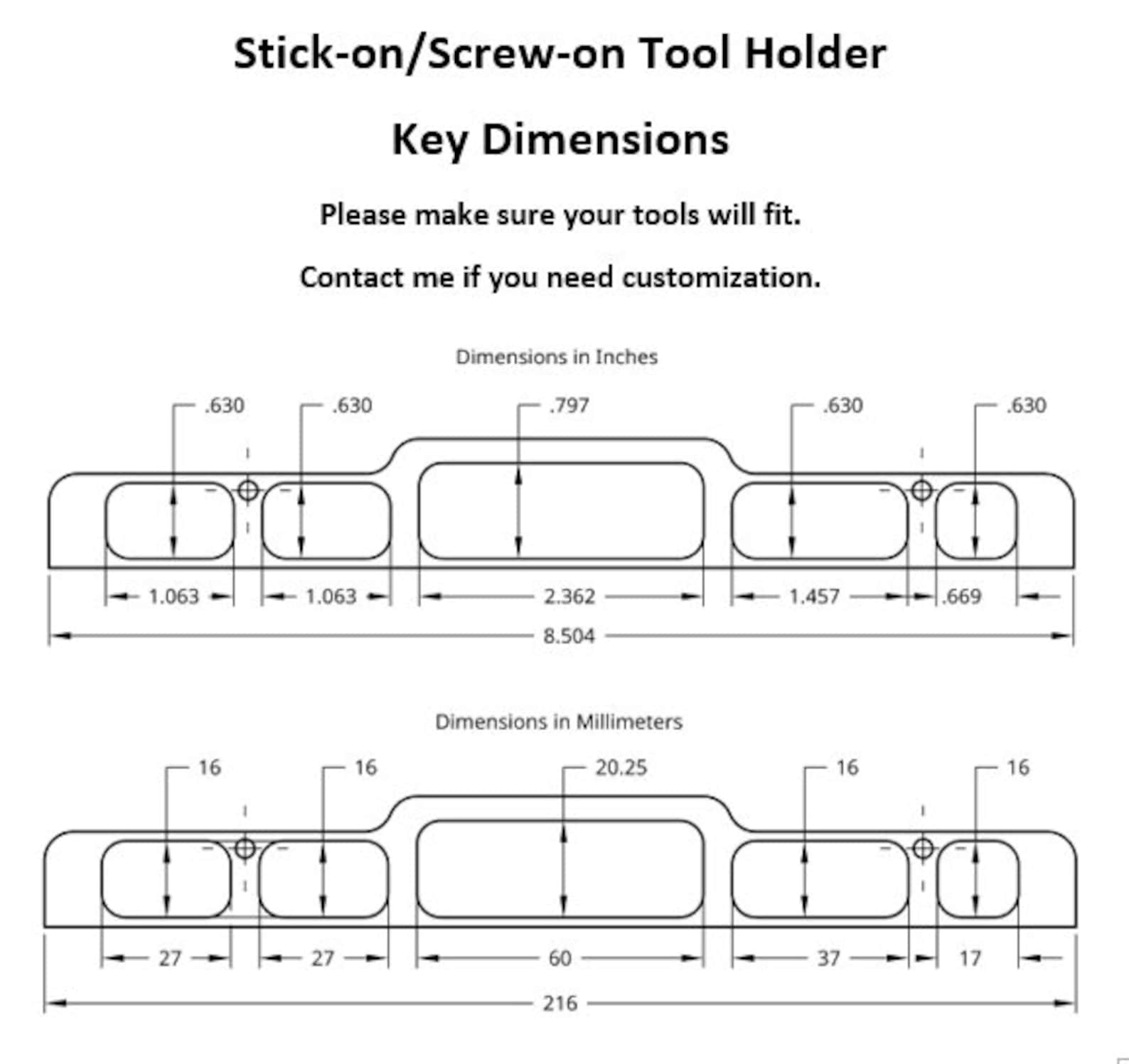 Universal Fishing Kayak Tool Holder Etsy