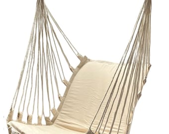 Handmade Ecuadorian Hammock chair %100 cotton. XL size Max 350lbs