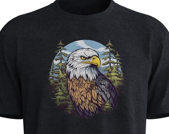 Bald Eagle Graphic T-Shirt: Wildlife Nature Tee