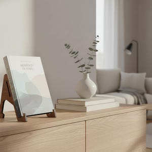 Wooden Multi‑Purpose Easel Stand Desktop Display Holder with Optional Personalization for Retail & Art