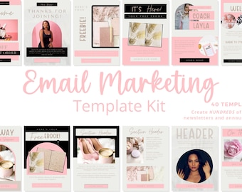 Email Template, Canva Email Template, Welcome Email, Newsletter Template, Mailchimp Template, Sales Email Template, Pink email template