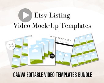 Etsy Digital Product Video Template - Digital Planner Listing Video Template -Canva Video Templates for Digital Products -Etsy Digital Video