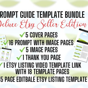 Prompt Selling Kit-Prompt Guide Template-Etsy Seller Resource Bundle-Prompt Guide Template Bundle-AI Prompt Guide & Organizer Template image 4