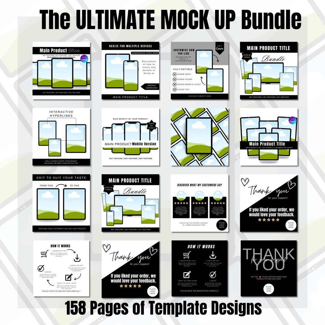 Customizable Canva Templates for Small Business Owners – 158 Pages for ...