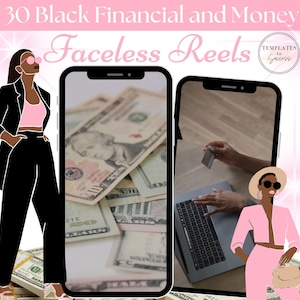 Gesichtslose Social Media Videos Finanzierung und Geld|Melanin|DFY Gesichtslose Videos|Rollen für schwarze Frauen|Melanin Ästhetik|Faceless Reels Buchhaltung