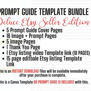 Prompt Selling Kit-Prompt Guide Template-Etsy Seller Resource Bundle-Prompt Guide Template Bundle-AI Prompt Guide & Organizer Template image 7