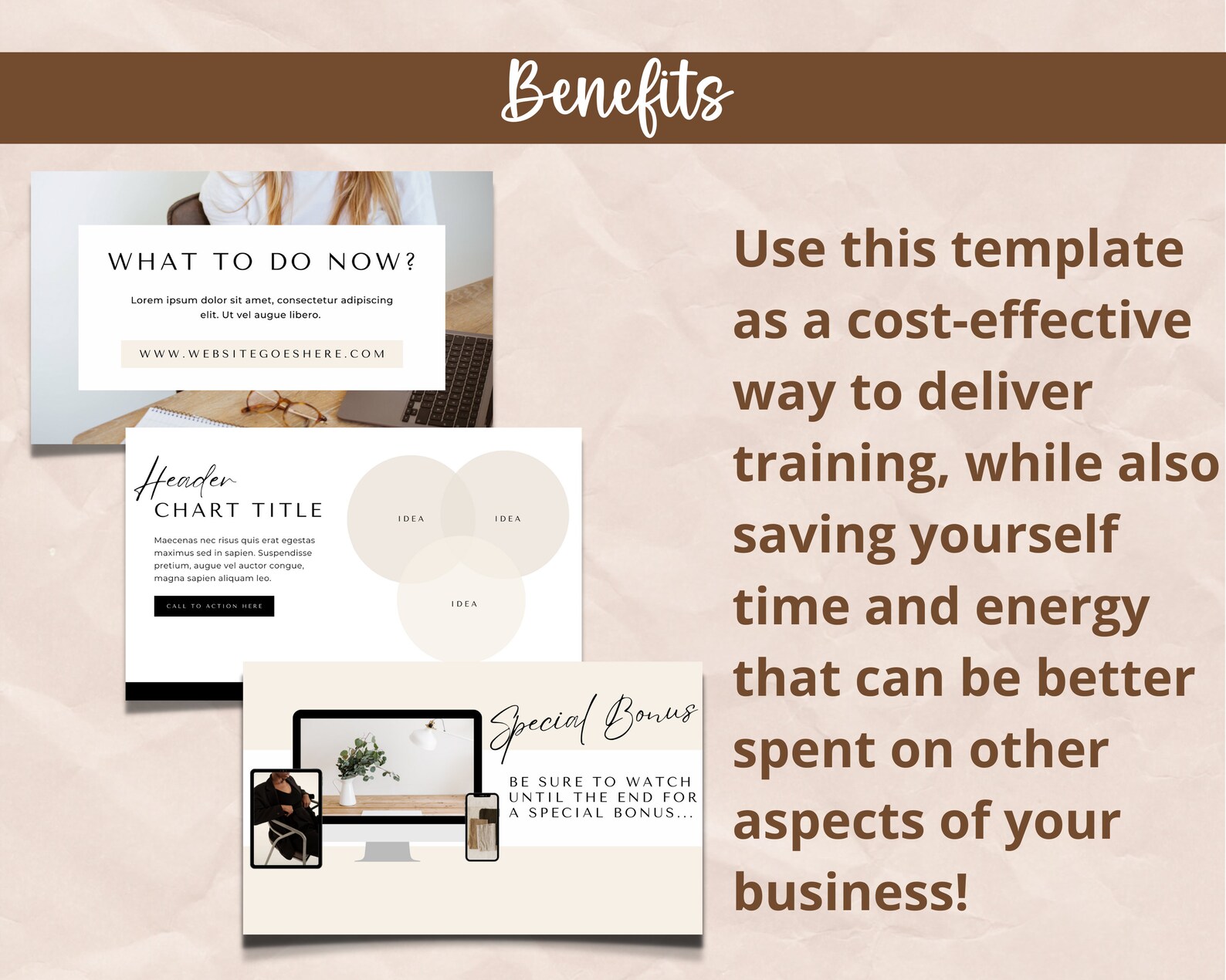 Neutral Course Slide Deck Masterclass Template Webinar Slide Deck ...