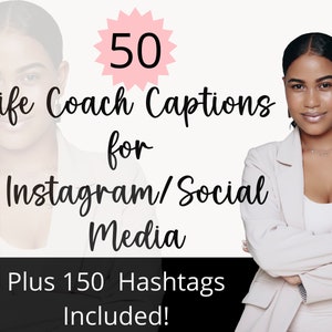 Life Coach Instagram Captions Social Media Post Life Coach Caption Hashtag Post Done for you Instagram Caption Ideas Coaching Tools Toolkit